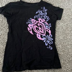 Black and purple and pink Hawaii Tee